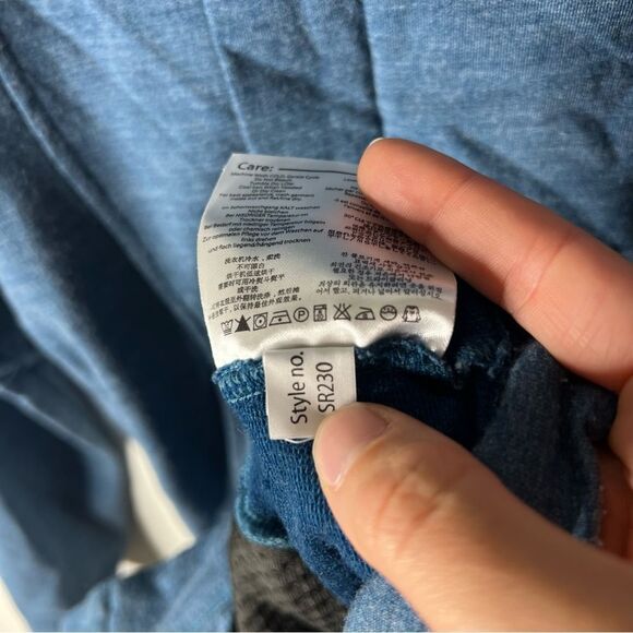 Smartwool woman’s size Medium Blue Wool Blend jacket Magnetic Cowl Neck - Picture 8 of 10